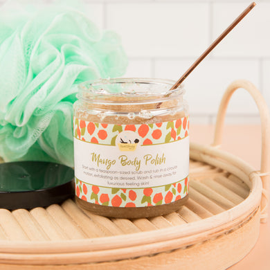 Mango Moisture Body Polish ~ Bath Blessing Exfoliating Body Buffing and Hydrating Essential Oil Moisturizer Scrub for Daily Body Care