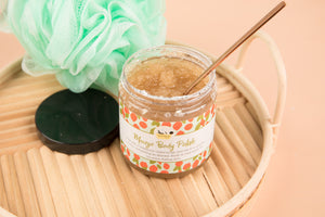 Mango Moisture Body Polish ~ Bath Blessing Exfoliating Body Buffing and Hydrating Essential Oil Moisturizer Scrub for Daily Body Care