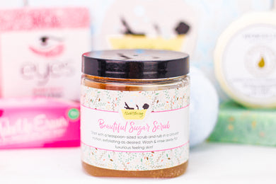 Beautiful Sugar Scrub ~ Bath Blessing Exfoliating Body Buffing and Hydrating Essential Oil Moisturizer Scrub for Daily Body Care