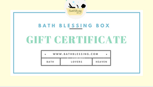 Gift Certificate - Bath Blessing